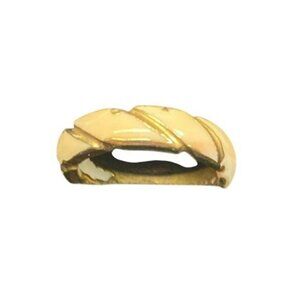 Shell and Gold Painted Ring Size 5.5